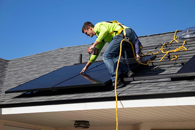 Solar panel install